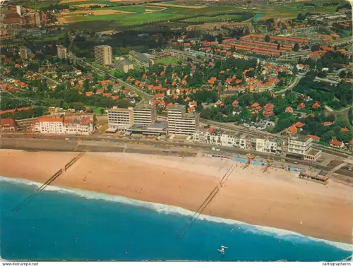 A5654 Netherlands Vlissingen boulevard and beach aerial aspect