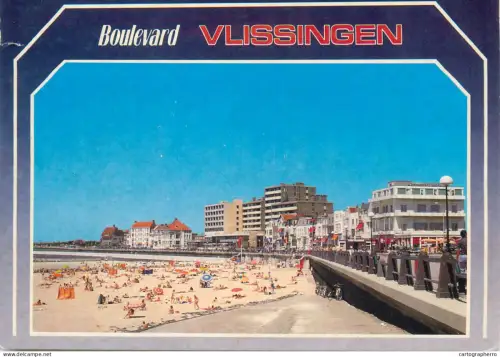 A5654 Netherlands Vlissingen boulevard and beach view