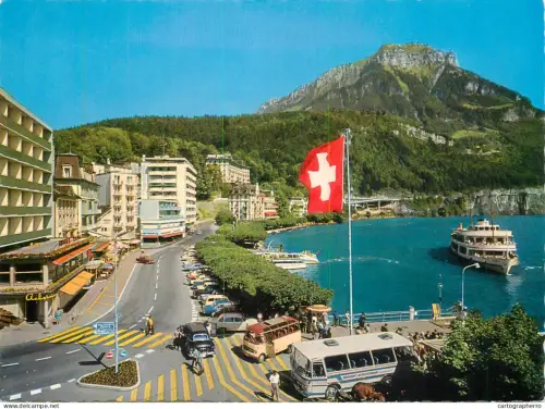 A5653 Switzerland Brunnen am Vierwaldstattersee mit Frohnalpstock