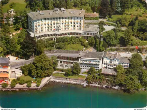 A5653 Switzerland Brunnen am Vierwaldstattersee Grand Hotel / Intersoc vue aerienne