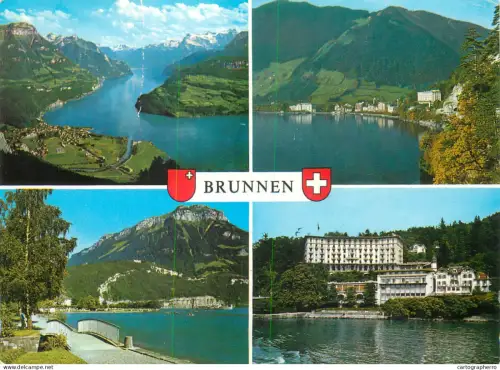 A5653 Switzerland Brunnen several views