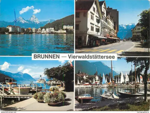 A5652 Switzerland Brunnen Vierwaldstattersee several views