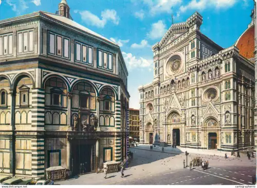 A5652 Italy Firenze Cathedral and Baptistry