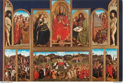 A5645 Belgium Gent St Bavon - the Mystic Lamb multi view