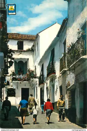 A5644 Spain Marbella Costa del Sol typical street