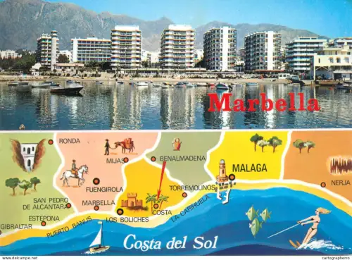 A5644 Spain Marbella Costa del Sol multi view and map