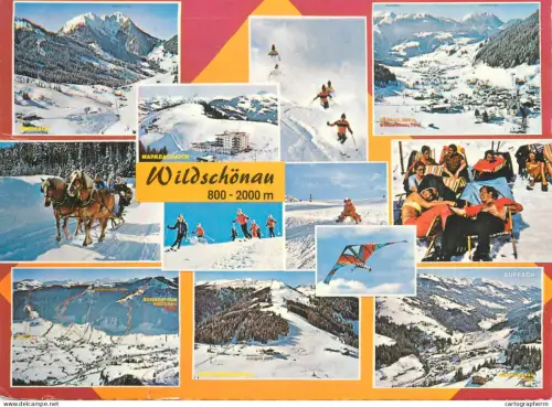 A5644 Austria Wildschonau Tirol different winter aspects