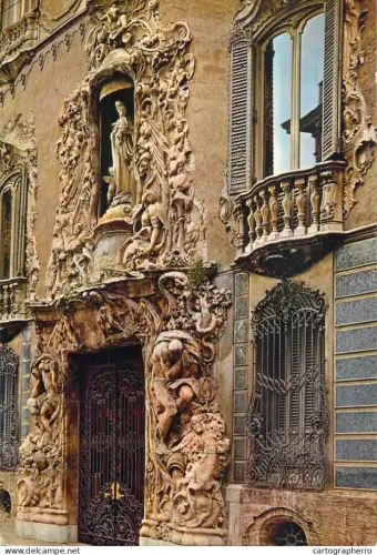 A5644 Spain Valencia Marques de Dos Aguas Palace entrance detail aspect