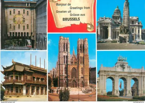 A5643 Belgium Bonjour de Bruxelles multi view souvenir