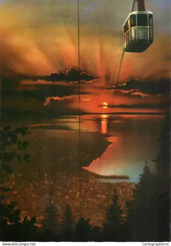 A5643 Austria Bregenz Abendstimmung am Bodensee