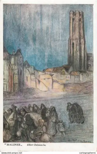 A6075 Mechelen Albert Delstanche cpa