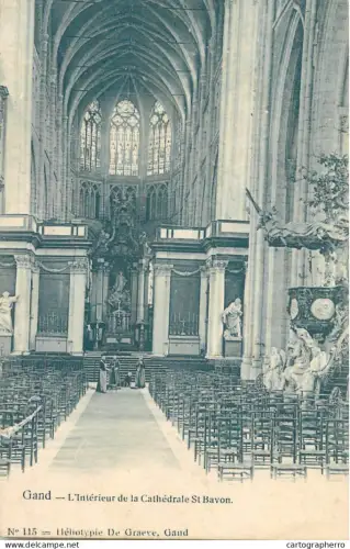 A6075 Gent interieur de la cathedrale