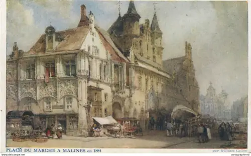 A6075 Mechelen marche a Malines en 1884