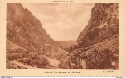 A6075 El Kantara gorges cpa 1930