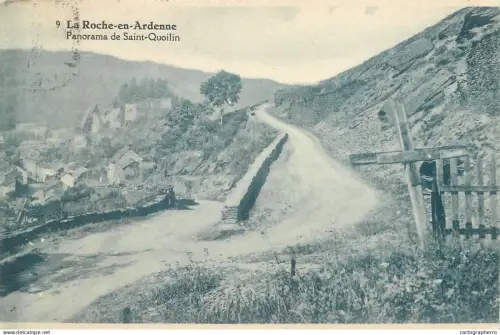 A6074 La Roche-en-Ardenne panorama de Saint-Quoilin 1928