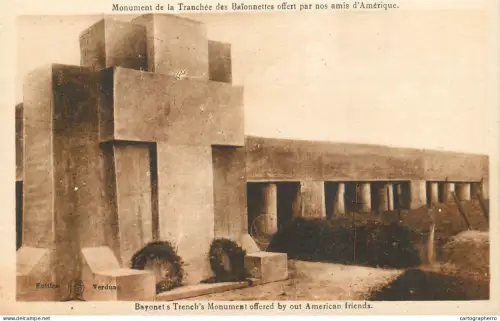 A6074 France Bayonet Trench Monument