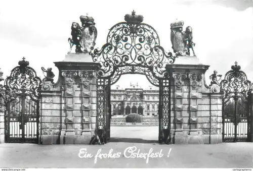A5684 Austria Wien Schloss Belvedere Ein frohe Osterfest