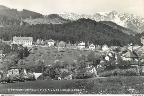 A5684 Austria Grunbach mit Schneeberg