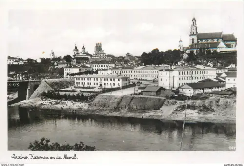 A5682 Belarus Grodno Neman river and Kasernen