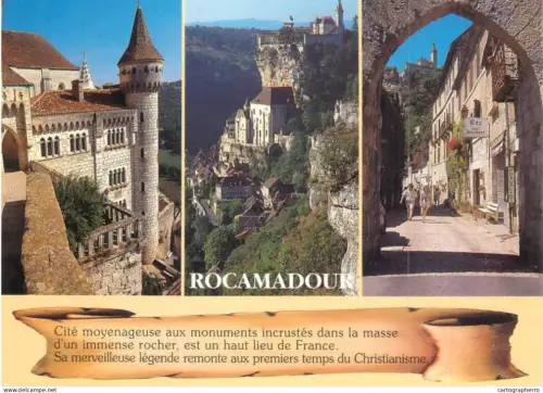 A5678 France Rocamadour (Lot) multi view souvenir