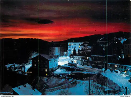 A5678 France La Cerdagne Font Romeu vue de nuit