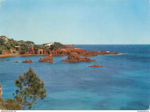 A5678 France Cote d'Azur Corniche d'Or les rochers de Trayas