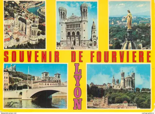 A5674 France Lyon souvenir de Fourviere multi view