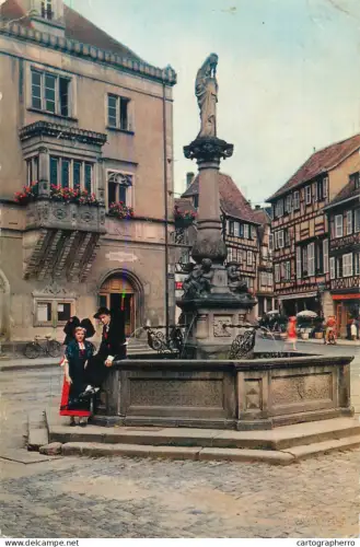 A5674 France Alsace pittoresque Obernai Fontaine Ste Odile