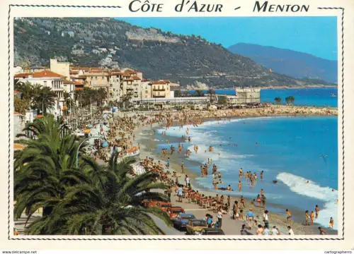 A5673 France Menton (Cote d'Azur) vue de la plage