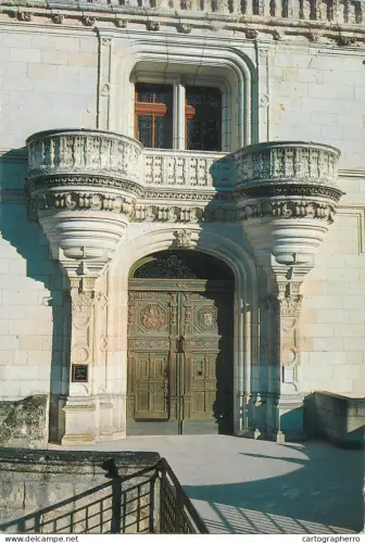 A5673 France Chenonceaux (Indre et Loir) pont et porte d'acces au chateau detail
