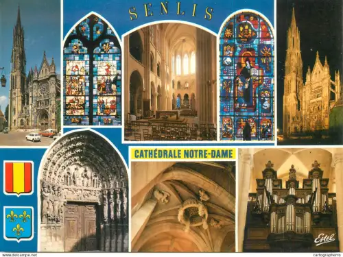 A5673 France Senlis (Oise) Cathedrale de Notre Dame multi view
