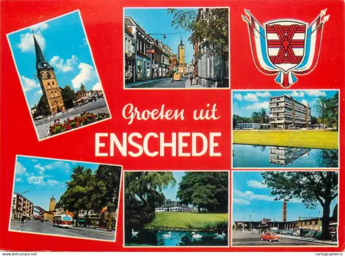 A5659 Netherlands Groeten uit Enschede multi view