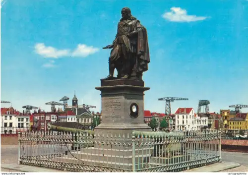 A5658 Netherlands Vlissingen M.A de Ruyter statue monument