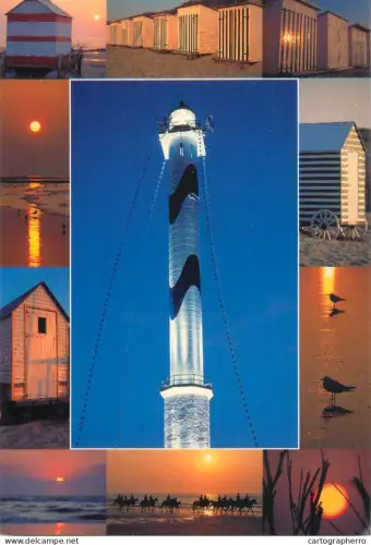 A5658 Belgium Oostende Lange Nelle lighthouse different aspects