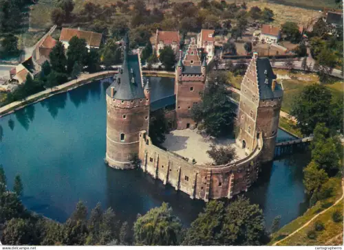 A5656 Belgium Beersel chateau feodal vue aerienne