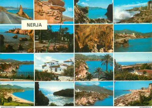A5655 Spain Costa del Sol Nerja several views