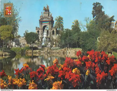 A5694 Spain Barcelona Ciudadela Park waterfall