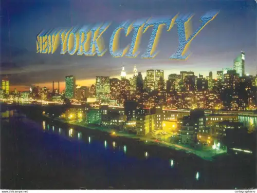 A5694 USA New York City Roosevelt Island night view