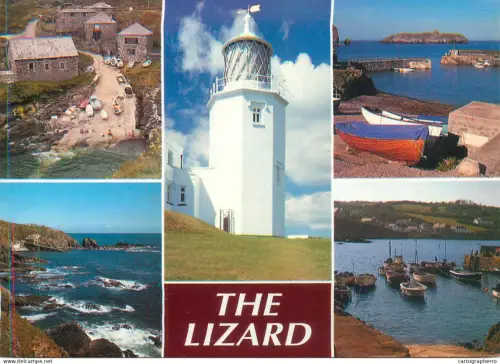 A5694 England Cornwall The Lizard lighthouse, coastal scenery port multi view