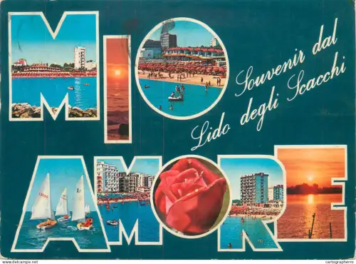A5693 Italy Lido degli Scacchi multi view souvenir