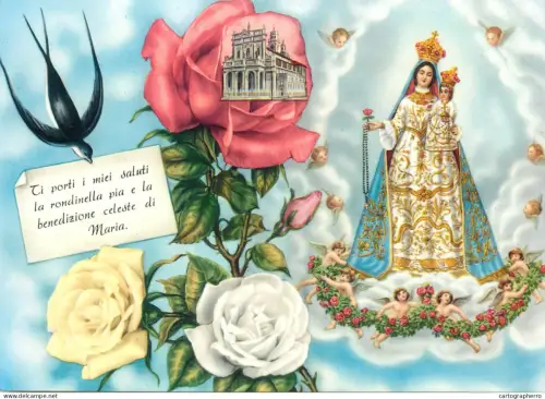 A5692 Italy Parma Santuario B. souvenir multi view