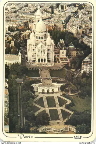 A5692 France Paris Basilique du Sacre Coeur vue aerienne
