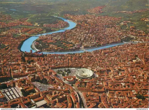 A5691 Italy Verona veduta aerea