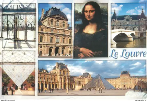 A5691 France Paris Musee du Louvre multi view