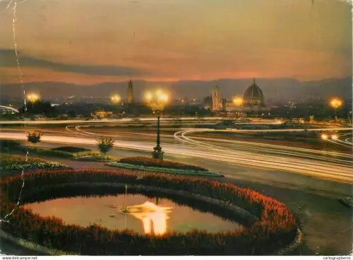 A5689 Italy Firenze Piazzale Michelangelo night view
