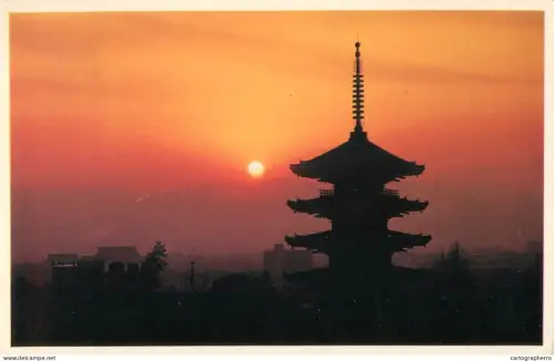 A5689 Japan Kyoto Yasaka Pagoda sunrise view