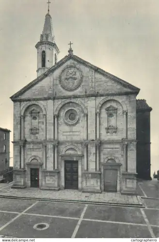 A5689 Italy Pienza facciata della Cattedrale sec XV