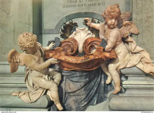 A5689 Citta del Vaticano Basilica di S Pietro Acquasantiera del Bernini