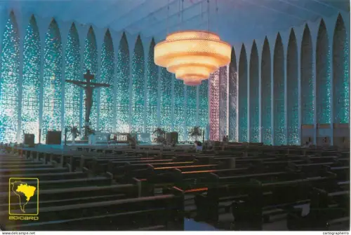 A5688 Brazil Brasilia DF Dom Bosco Church interior view