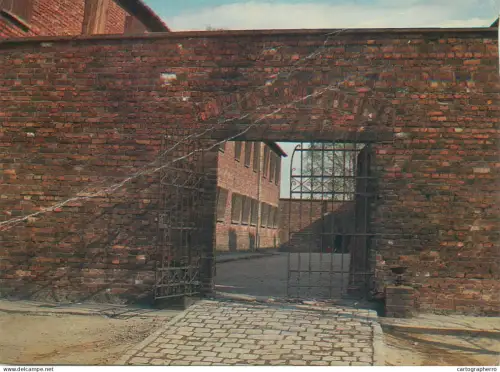 A5687 Poland Auschwitz former Nazi camp entrance to the courtyard of the Death Block
